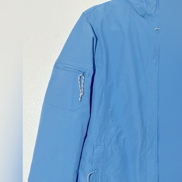 Columbia Light Blue Hooded Full Zip Jacket Size Small Casual Hiking Casual - Picture 3 of 10